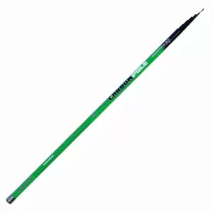 Canna da pesca fissa 4 metri in carbonio verde